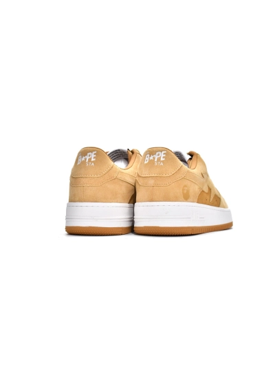 PKGoden   |  Bapesta Sk8 Sta Low Suede Beige 1G70-109-0009 02