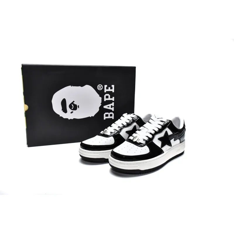 PKGoden  Bapesta Sk8 Sta Low White Black 1G70-109-0001