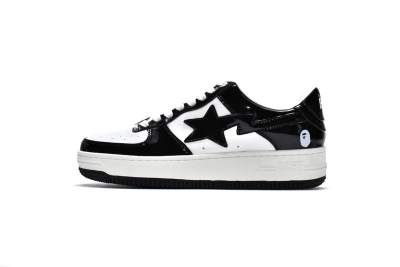 PKGoden   Bapesta Sk8 Sta Low White Black 1G70-109-0001 02