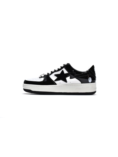 PKGoden   Bapesta Sk8 Sta Low White Black 1G70-109-0001 02