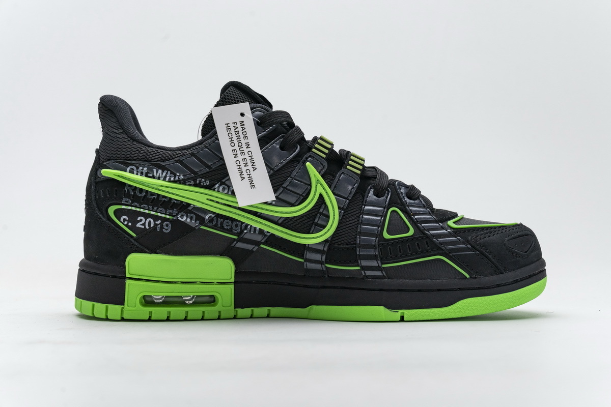 PKGoden  |  Air Rubber Dunk Off-White Green Strike, CU6015-001