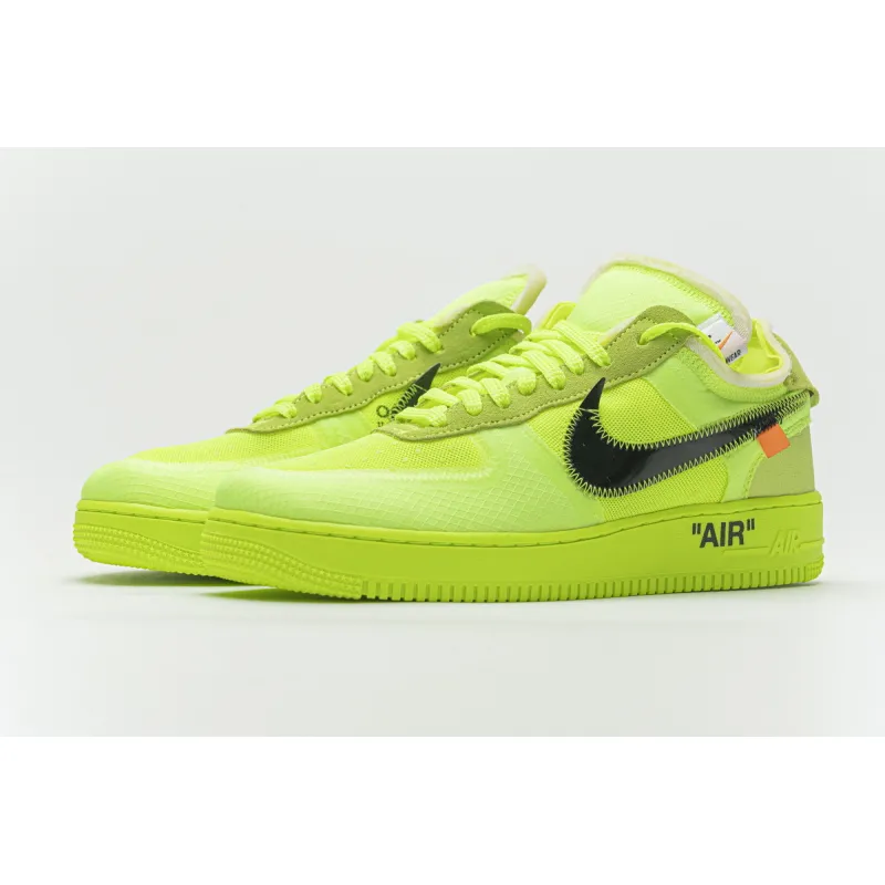  PK God Air Force 1 Low Off-White Volt, AO4606-700 the best replica sneaker 