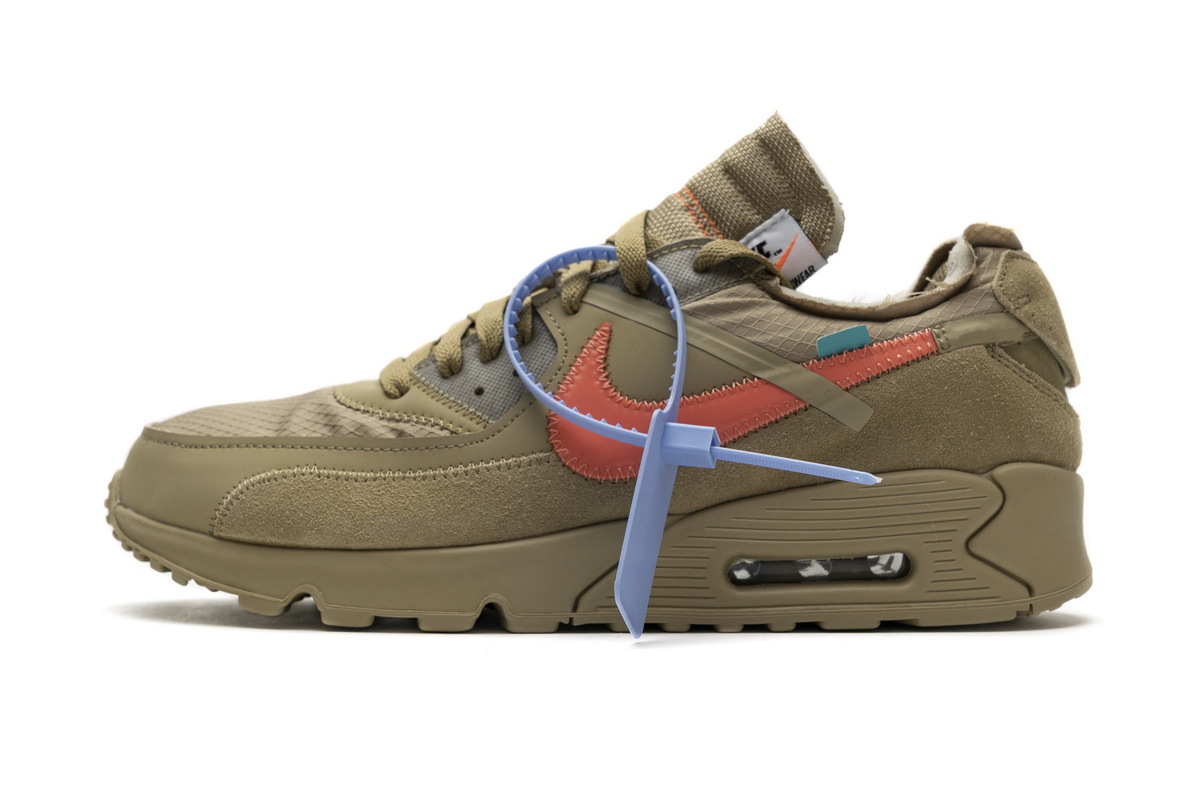  PK God  Air Max 90 OFF-WHITE Desert Ore, AA7293-200 the best replica sneaker 