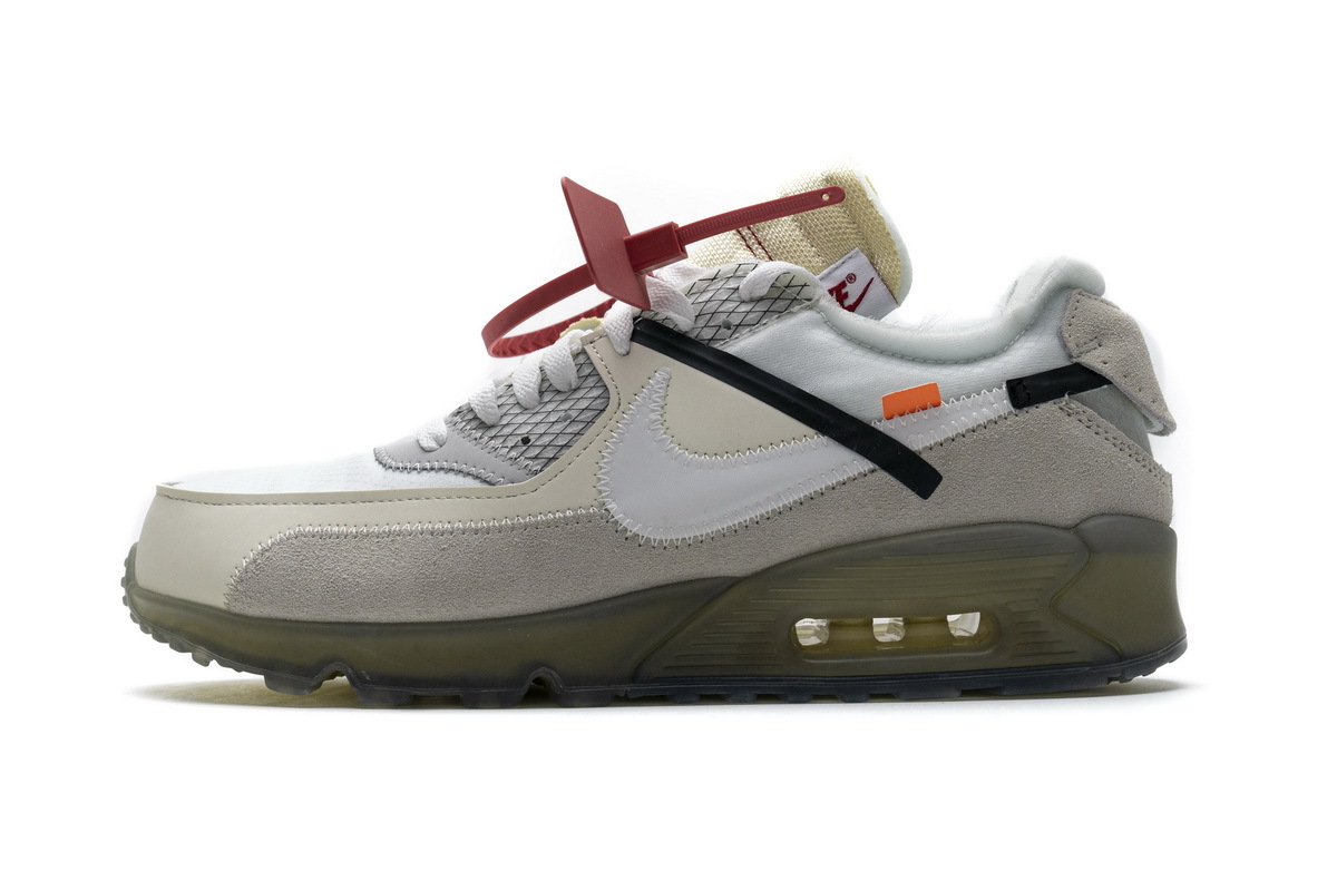  PK God Air Max 90 OFF-WHITE, AA7293-100 the best replica sneaker 