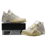 PKGoden  Jordan 4 Retro Off-White Sail (W), CV9388-100