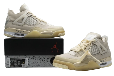 PKGoden Jordan 4 Retro Off-White Sail, CV9388-100 02