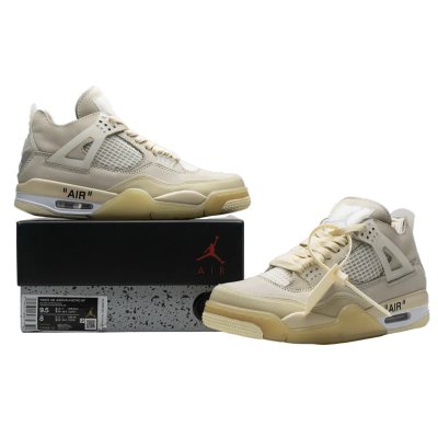 PKGoden  Jordan 4 Retro Off-White Sail (W), CV9388-100 01