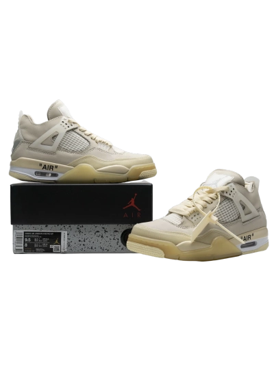 PKGoden Jordan 4 Retro Off-White Sail, CV9388-100 02
