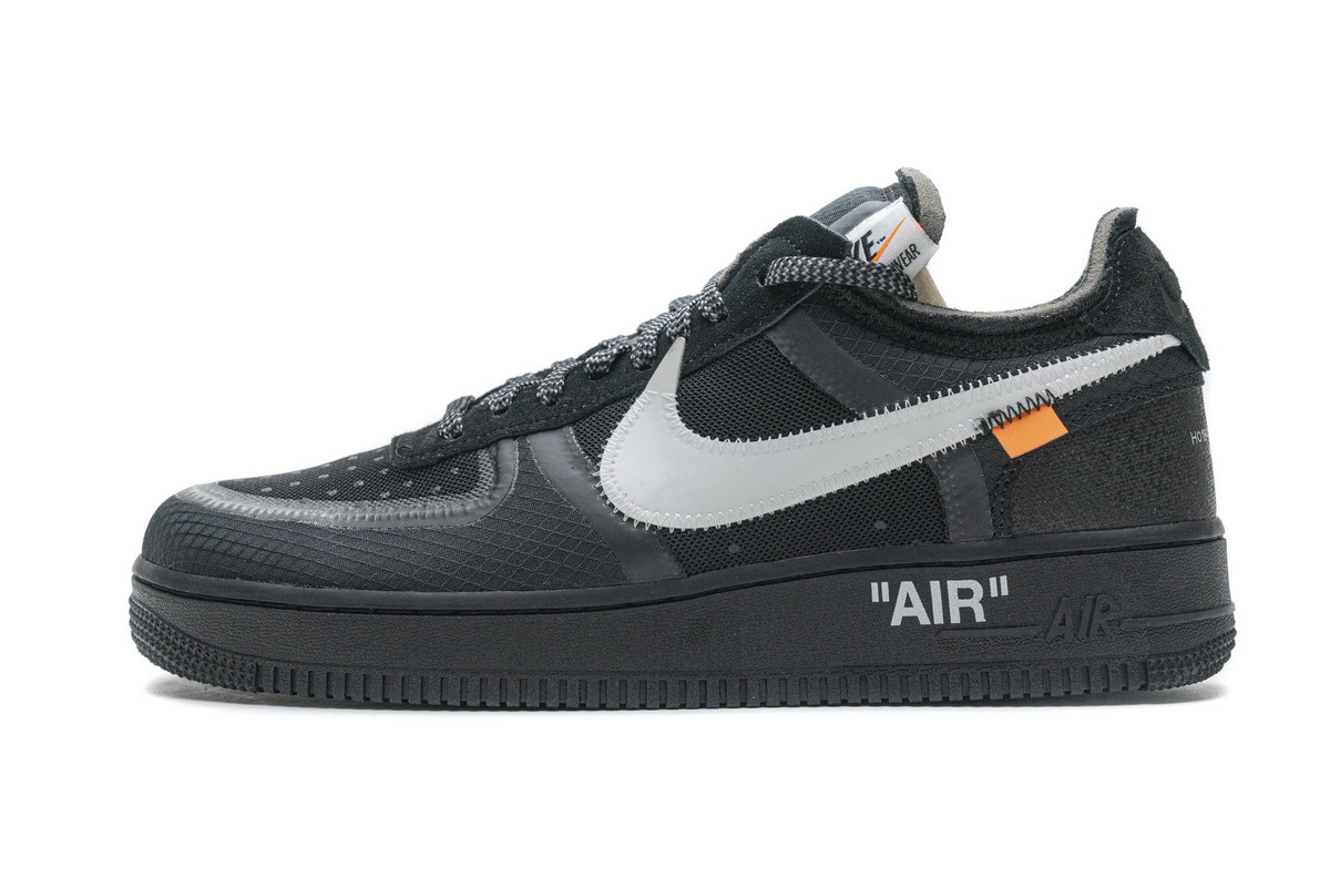 PK God Air Force 1 Low Off-White Black White, AO4606-001 the best replica sneaker 