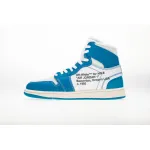 PK God Jordan 1 Retro High Off-White University Blue, AQ0818-148 the best replica sneaker 