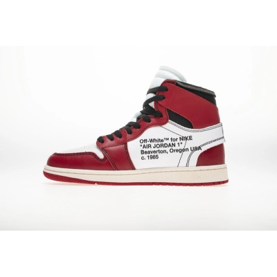 Jordan 1 Retro High Off-White Chicago, AA3834-101, Replica Shoes 02