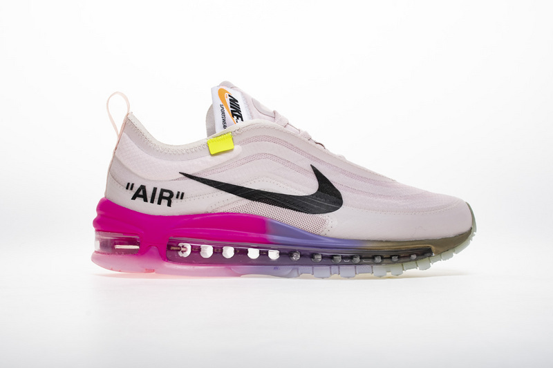 PK God Air Max 97 Off-White Elemental Rose Serena "Queen", AJ4585-600 the best replica sneaker 