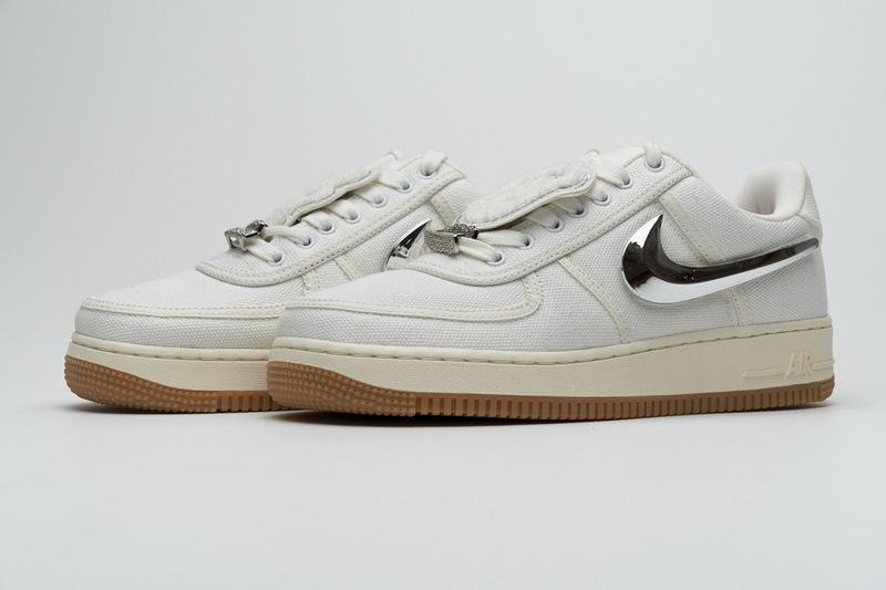 PK God Air Force 1 Low Travis Scott Sail, AQ4211-101 the best replica sneaker 
