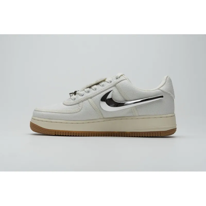 PK God Air Force 1 Low Travis Scott Sail, AQ4211-101 the best replica sneaker 