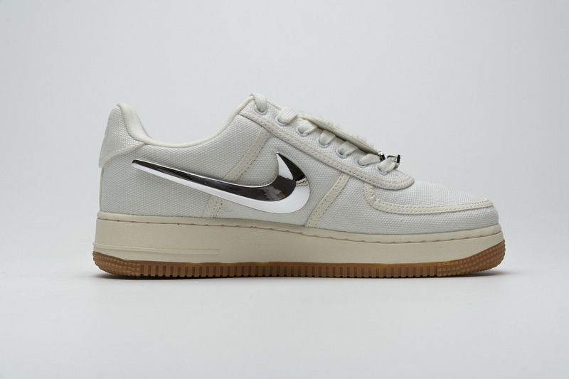 PK God Air Force 1 Low Travis Scott Sail, AQ4211-101 the best replica sneaker 