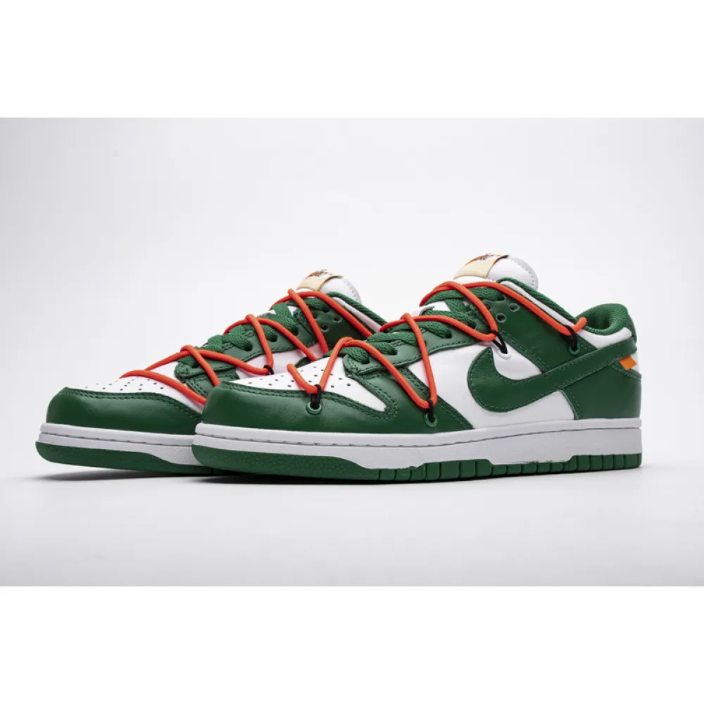 PK God Dunk Low Off-White Pine Green,  CT0856-100 the best replica sneaker 
