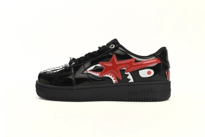 POP  Ape Bape Sta Low Black Shark 01