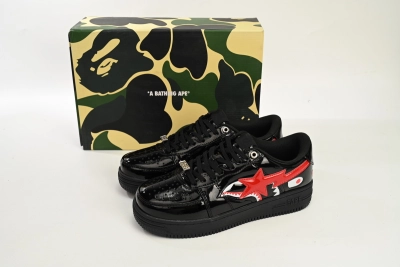 POP  Ape Bape Sta Low Black Shark 02
