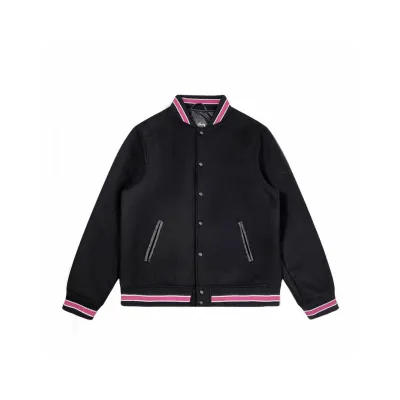 PKGoden Stussy Jacket Black Pink XB408 01