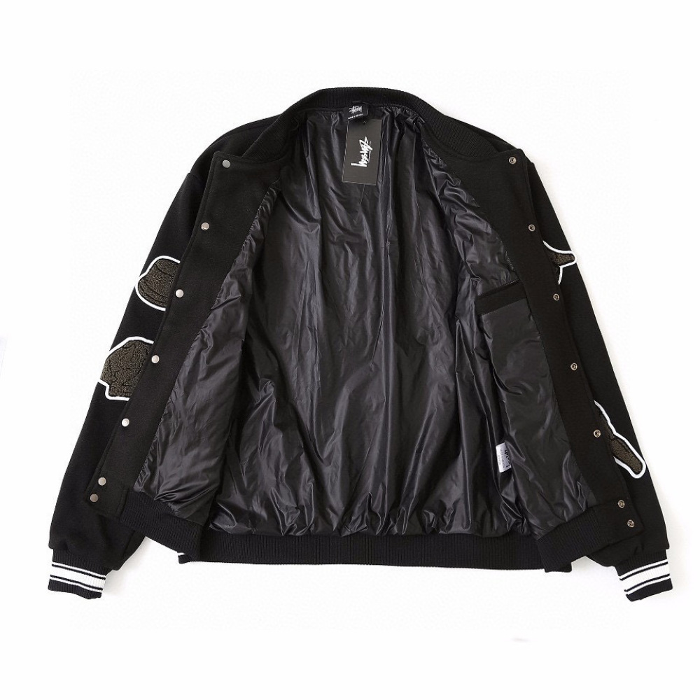  Stussy Jacket Black White XB402