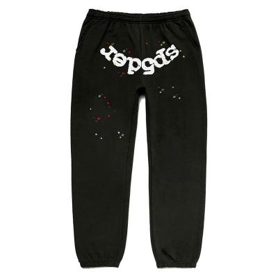 Sp5der Web Sweatpants. Black 01