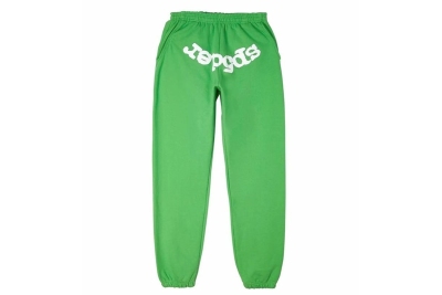  Green Sp5der Web Sweatpants 01