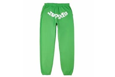  Green Sp5der Web Sweatpants 01
