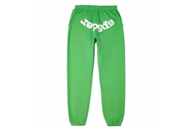  Green Sp5der Web Sweatpants 01