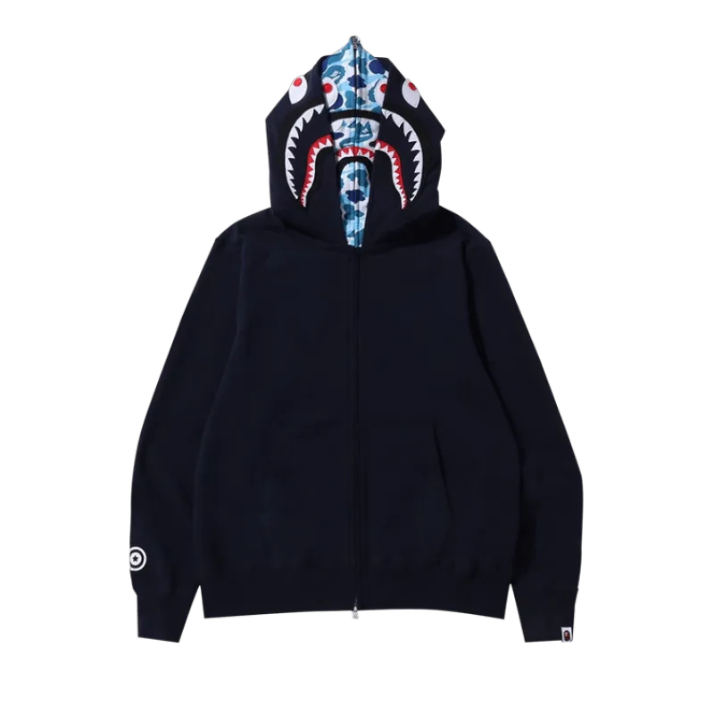 PKGoden BAPE Color Camo College Cutting Relaxed Fit Hoodie 'Navy', 1J30 114 007 NAVY