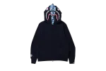 BAPE ABC Camo Shark Wide Fit Full Zip Double Hoodie 'Navy', 1I30 115 016 NAVY