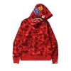 BAPE Color Camo Shark Full Zip Hoodie 'Red', 1H70 115 008 RED