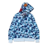BAPE Big ABC Camo Shark Full Zip Hoodie 'Blue', 1I80 115 011 BLUE