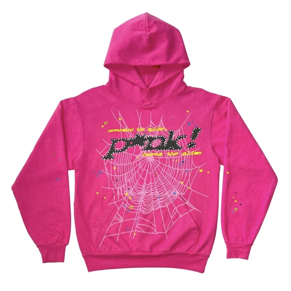 PKGoden Sp5der Worldwide Pink Punk Hoodie