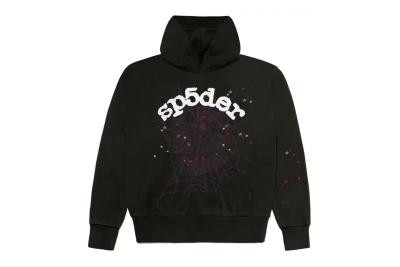  Sp5der Black Worldwide Hoodie 01
