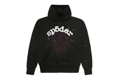  Sp5der Black Worldwide Hoodie 01