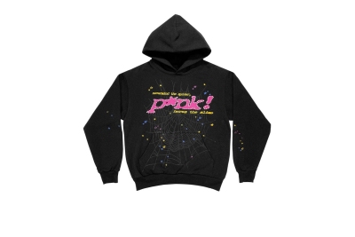  Sp5der Young Thug Black Punk Hoodie 01