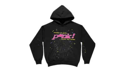  Sp5der Young Thug Black Punk Hoodie 01