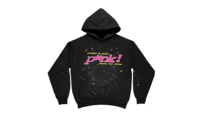  Sp5der Young Thug Black Punk Hoodie 01