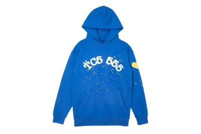  Sp5der TC5 Blue Hoodie 01