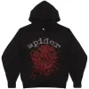 PKGoden Sp5der OG Rhinestone Logo Black Hoodie