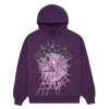  Sp5der Web Purple Hoodie