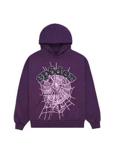  Sp5der Web Purple Hoodie 01