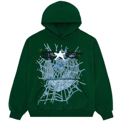 PKGoden Sp5der Hunter Green Web Hoodie 01