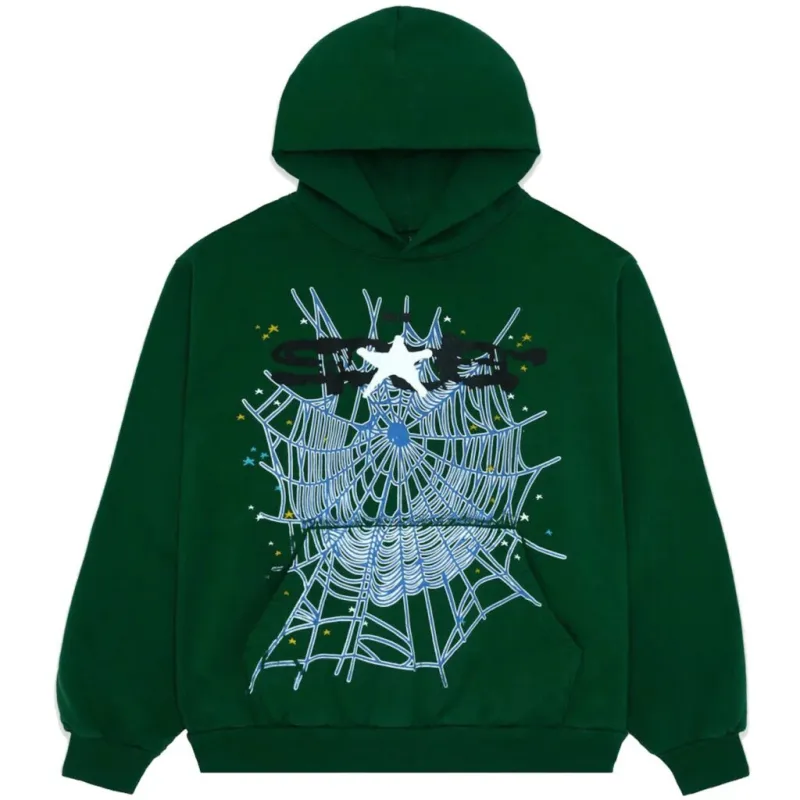 PKGoden Sp5der Hunter Green Web Hoodie