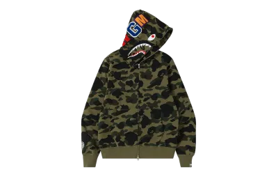 BAPE 1st Camo Shark Full Zip Hoodie 01