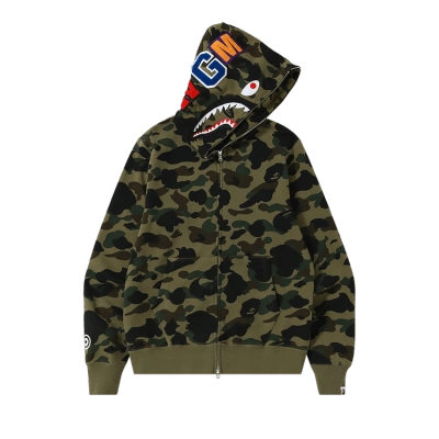  BAPE 1st Camo Shark Full Zip Hoodie 01