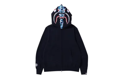 BAPE ABC Camo Shark Wide Fit Full Zip Double Hoodie 01
