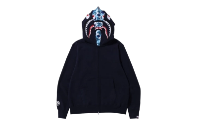 BAPE ABC Camo Shark Wide Fit Full Zip Double Hoodie 01