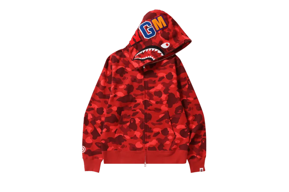 BAPE Color Camo Shark Full Zip Hoodie