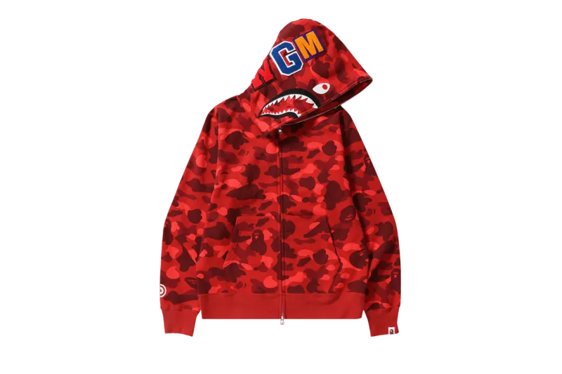 BAPE Color Camo Shark Full Zip Hoodie